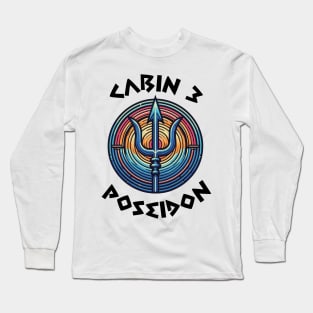 Cabin 3 Poseidon - CAMP half-blood V4 Long Sleeve T-Shirt